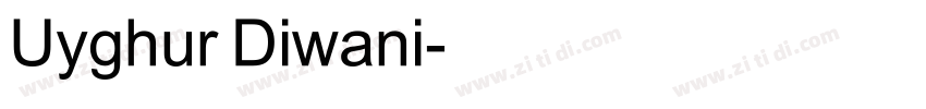 Uyghur Diwani字体转换